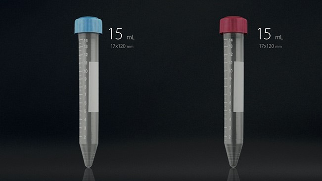 Image of Centrifugacső, PP, csavaros tetővel, kúpos, 15 ml (50 db/csomag)