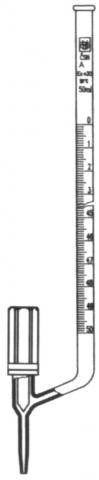 Image of Büretta, teflon oldalcsappal, 10 ml