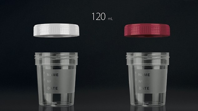 Image of Vizeletes pohár, csavaros tetővel, 120 ml (500 db/doboz)