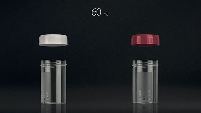 Image of Vizeletes pohár, csavaros tetővel, 60 ml (500 db/doboz)