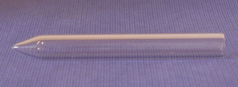 Image of Centrifugacső, üveg, hegyes véggel, 16*100 mm, 10 ml