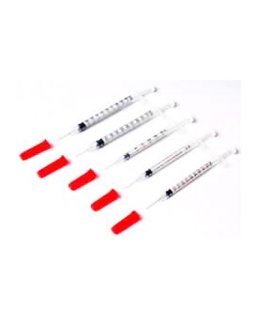 Image of Fecskendő, 1 ml, inzulin, tűvel (100 db/csomag)