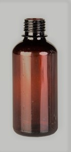 Image of PET palack, barna, 50 ml kupakkal